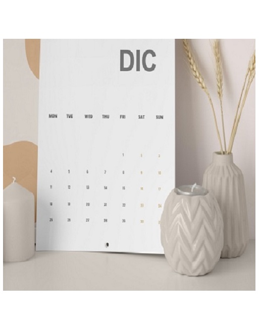 Calendario de Pared grapado Din A3 28 pág