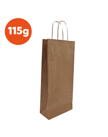 Bolsas de papel color Kraft 115g 18+8x39