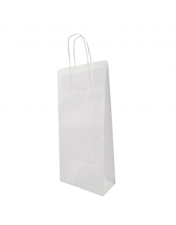 Bolsas de papel color Blanco 100g 18+8x39 cm