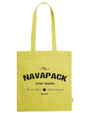 Bolsas de algodón 100% reciclada colores -personalizada Jaspeada- 120g- 38x42cm