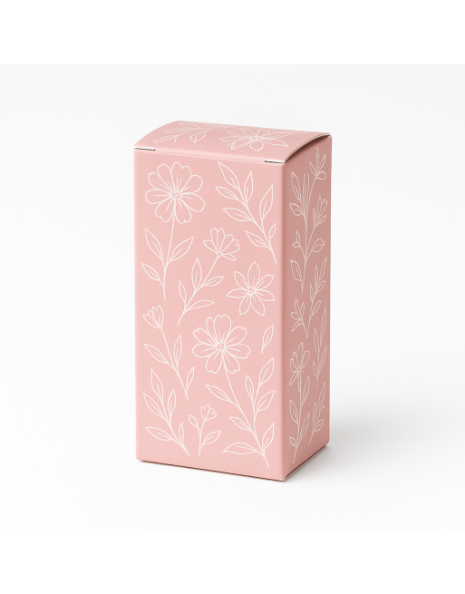Caja vertical estampada