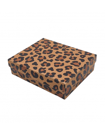 Caja tapa y base animal print