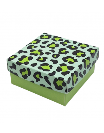Caja tapa y base animal print