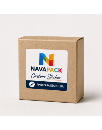 Pegatinas de papel personalizadas cuadradas escribibles