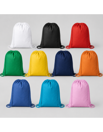 Mochilas de algodon colores 100g 37x41cm