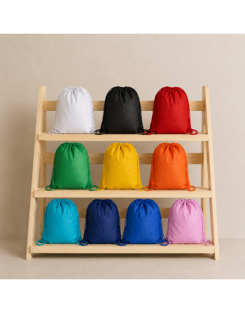 Mochilas de algodon colores 100g 37x41cm