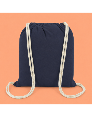 Mochila de algodón marino135g 36x40cm