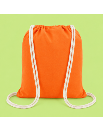 Mochila de algodón naranja 135g 36x40cm
