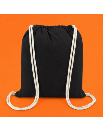 Mochila de negro naranja 135g 36x40cm