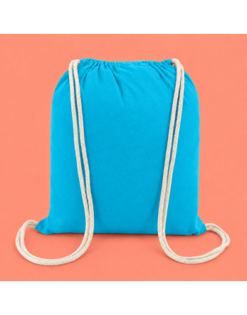 Mochila de algodón azul marino 135g 36x40cm