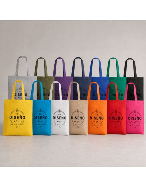 BolsaS algodón Colores  140g- 38x42cm personalizadaS