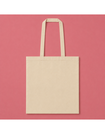 Bolsa algodón beige personalizada 140g- 38x42cm