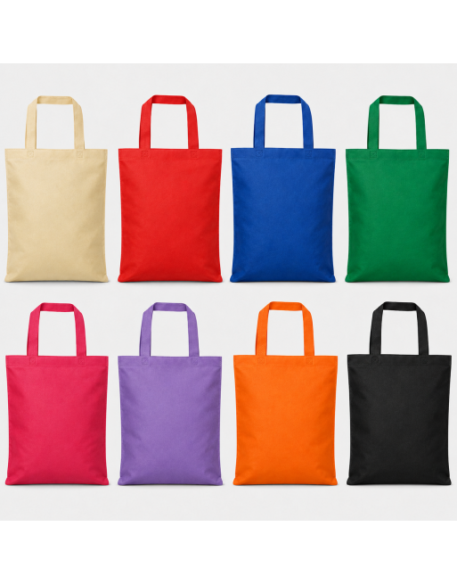 Bolsa TNT con asas cortas color 35x38cm - 80g