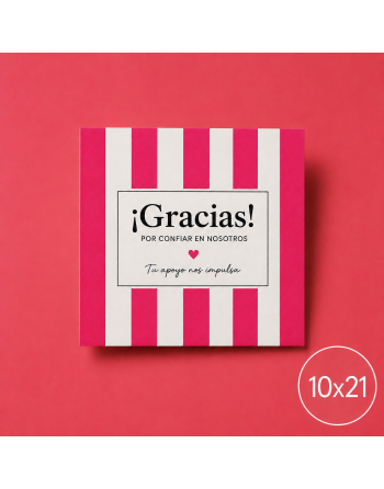 10x21 cm tarjetón
