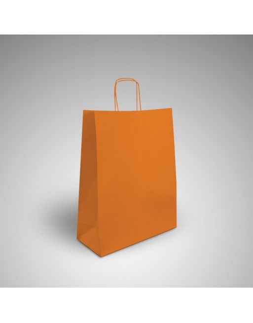 Bolsa celulosa Naranja 32+12x42 cm asa rizada Bolsa celulosa Naranja 32+12x42 cm asa rizada