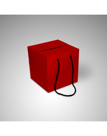 Bolsa cubo roja 25x25x25 cm