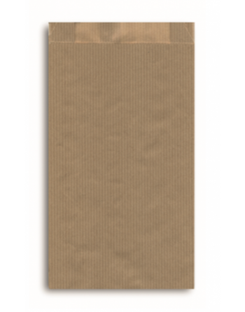 Bolsas con fuelle Kraft verjurado 50g 19+6x35 cm