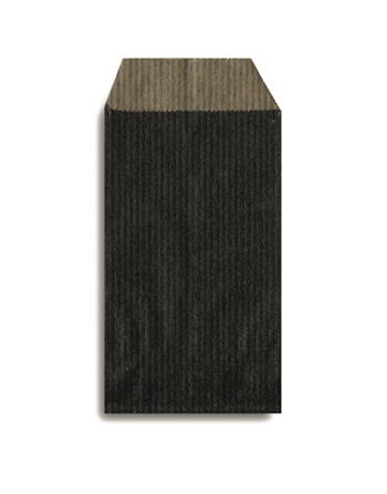 Bolsas de papel con fuelle Kraft 50g 12+5x24 cm negro