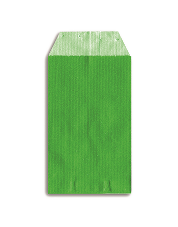 Bolsas con fuelle Celulosa  50g 12+5x24 cm Verde