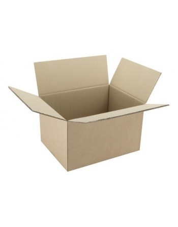 Caja de cartón canal doble marrón 33,5x24,5x34cm