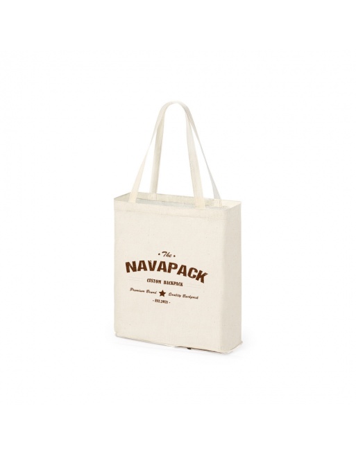 Bolsa plegable algodón orgánico natural asa media Personalizable 110g 34,5+10x39cm Bolsa plegable algodón orgánico natural asa media Personalizable 110g 34,5+10x39cm