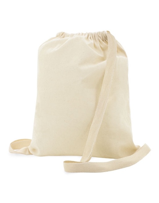Mochila de algodón crudo de asas anchas 150g 34x42cm