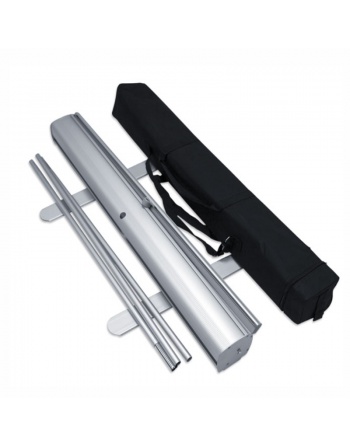 Rollup 85x200cm con estructura y soporte.