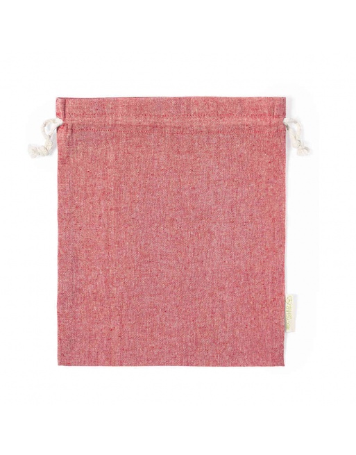 Funda de algodón reciclado, color rojo 25x30cm 120g