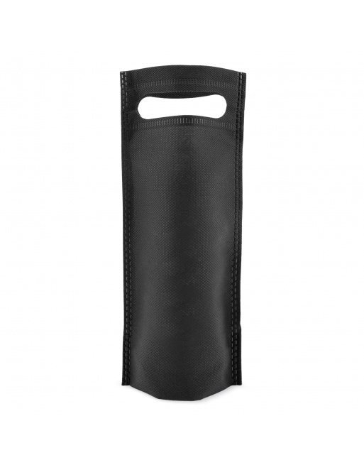 Bolsa TNT asa troquelada negra, con fuelle 10+8x25cm Bolsa TNT asa troquelada negra, con fuelle 10+8x25cm