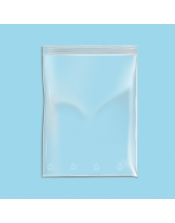Bolsa transparente sin banda cierre zip 300x400 mm