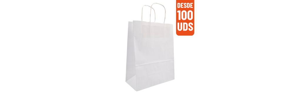 Bolsas blancas Premium de papel en varios tamaños | Navapack
